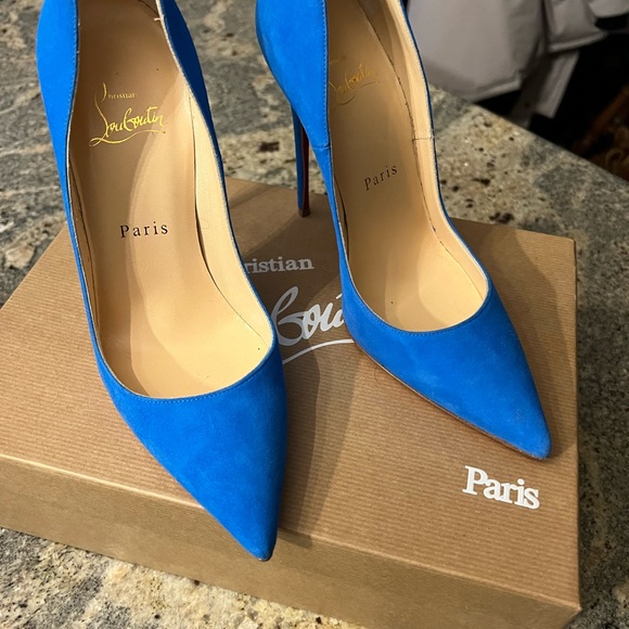 CHRISTIAN LOUBOUTIN SO KATE BLUE HEELS - Picture 3 of 7